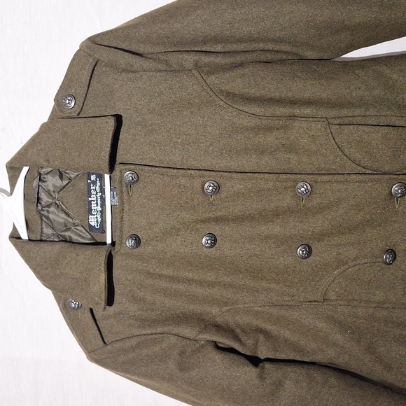 Wool Double-Breasted Pea Coat, Cropped, Members brand Sz 8 NWOT - Picture 3 of 12